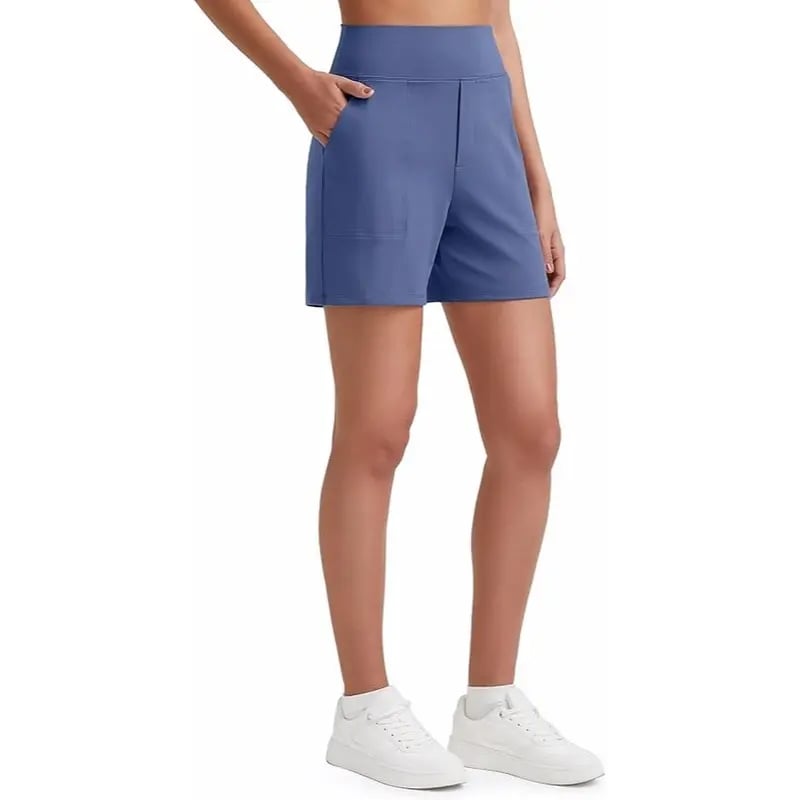 ⏳HOT SALE 70% OFF🔥 Women's High-Waist Bermuda Shorts with Pockets 🎯 | Running Yoga Casual Activewear 😎 | Buy 2 FREE Shipping – UK Stock! 🇬🇧