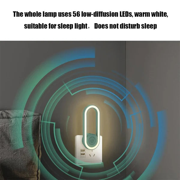 🔥Summer Promotion 50% OFF – Frequency Conversion Ultrasonic Mosquito Killer with LED Sleeping Light🔥
