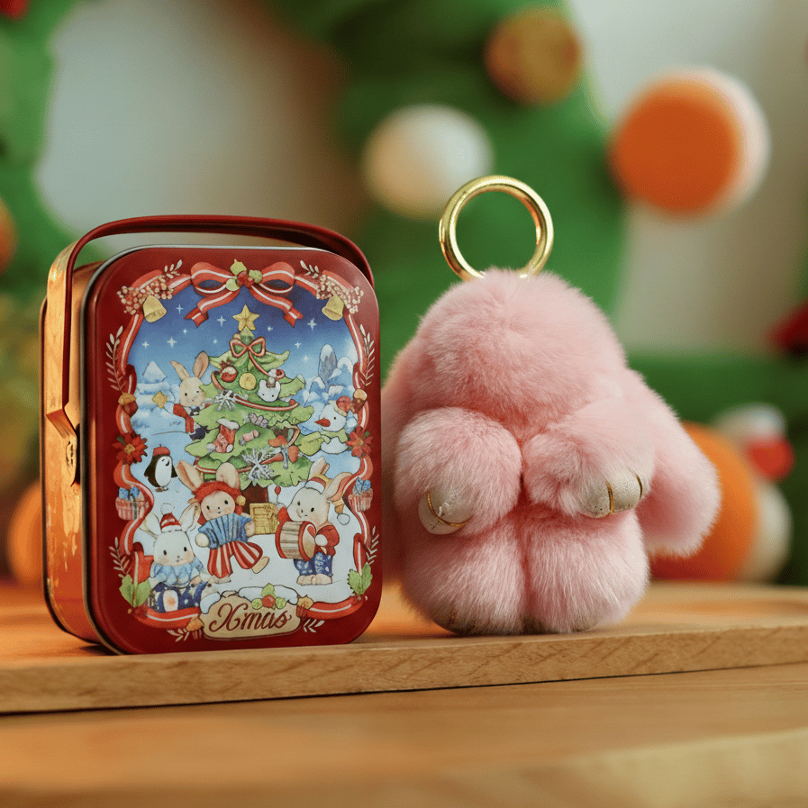 💕Early Bird Special Offer: 60% OFF🐰 Handmade Soft Bunny PomPom Charms