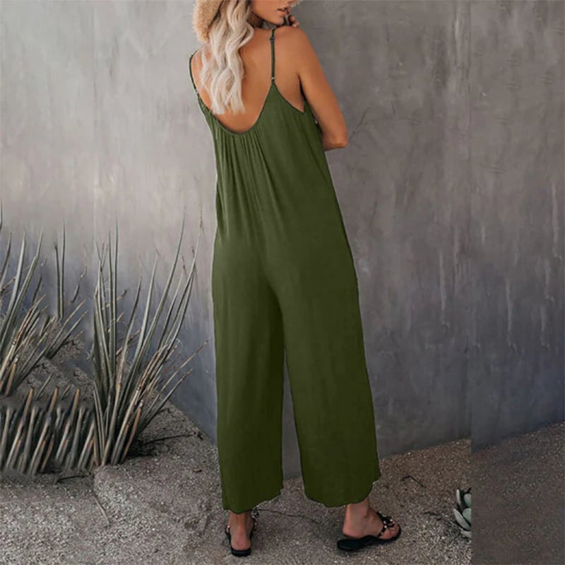 🌹Loose Sleeveless Strap Stretchy Jumpsuit