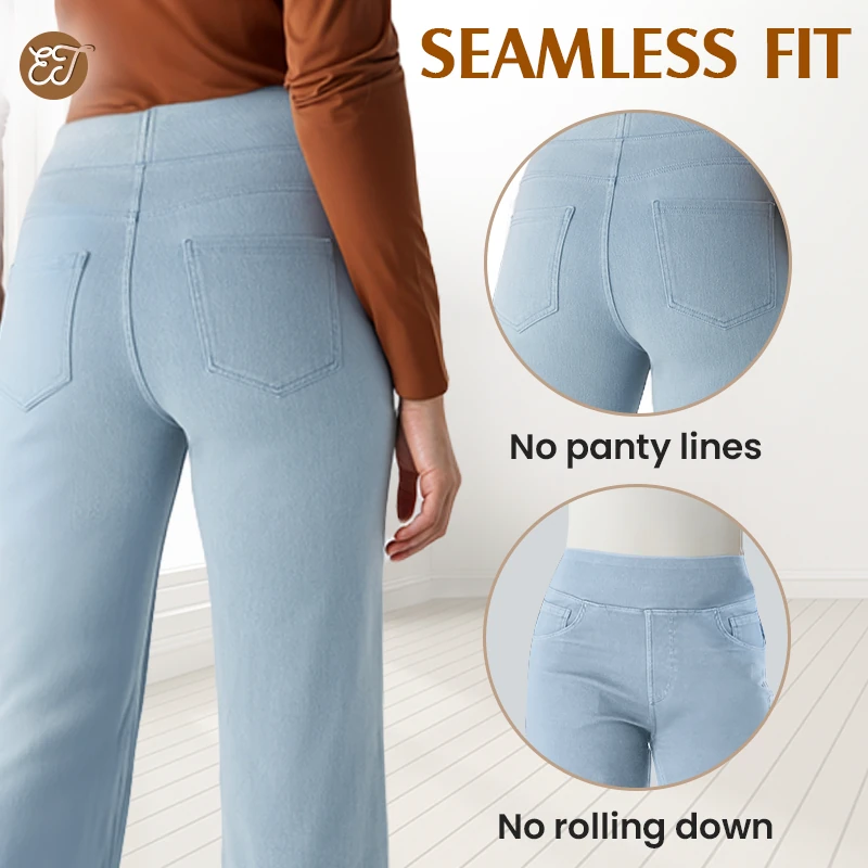 💖LAST DAY SALE 50% OFF💖Women's High Waist Stretch Casual Yoga Wide Leg Pants