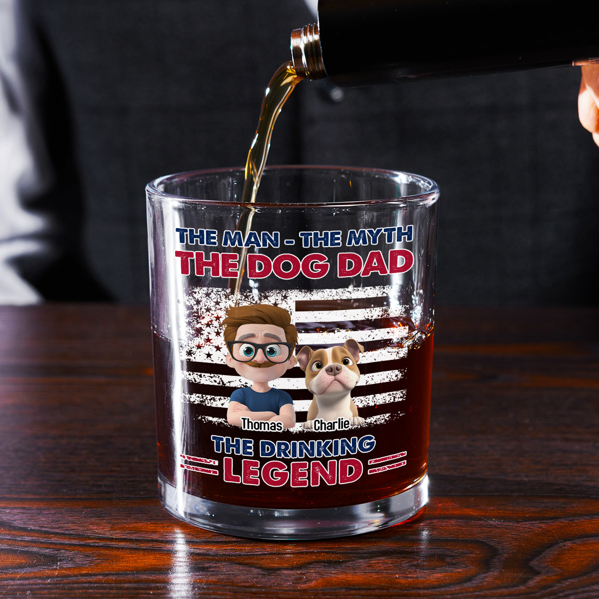 The Drinking Legend - Personalized Whiskey Glass