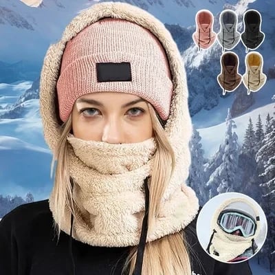 ❄️Winter Sale 50% Off🔥Winter Outdoor Sherpa Hooded Sports Windproof Mask🎁The Best Christmas Gift🎄