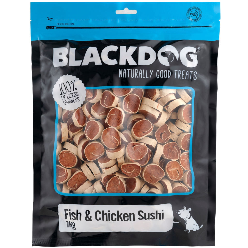 BlackDog Fish And Chicken Sushi Dog Treats