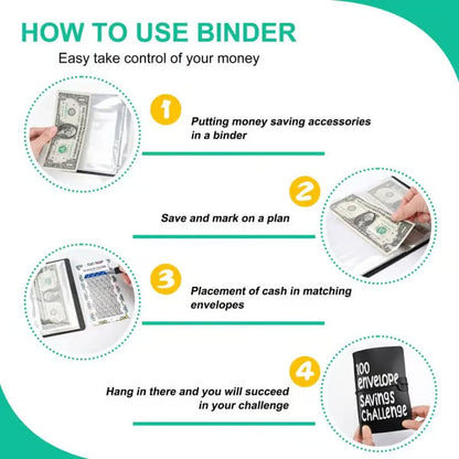 🔥BEST NEW YEAR GIFT £8.99!!🎁100 Envelope Savings Challenge Book💷