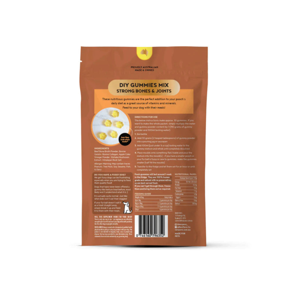 RAW PAWZ Bone Broth Diy Gummies Dog Treats 90g