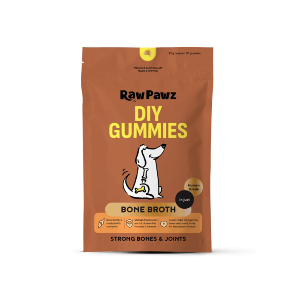 RAW PAWZ Bone Broth Diy Gummies Dog Treats 90g