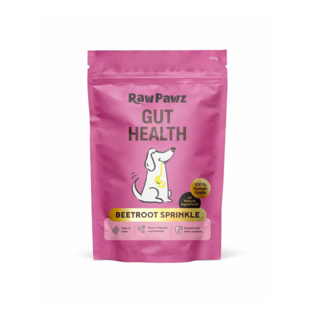 RAW PAWZ Gut Health Beetroot Sprinkle For Dogs 105g