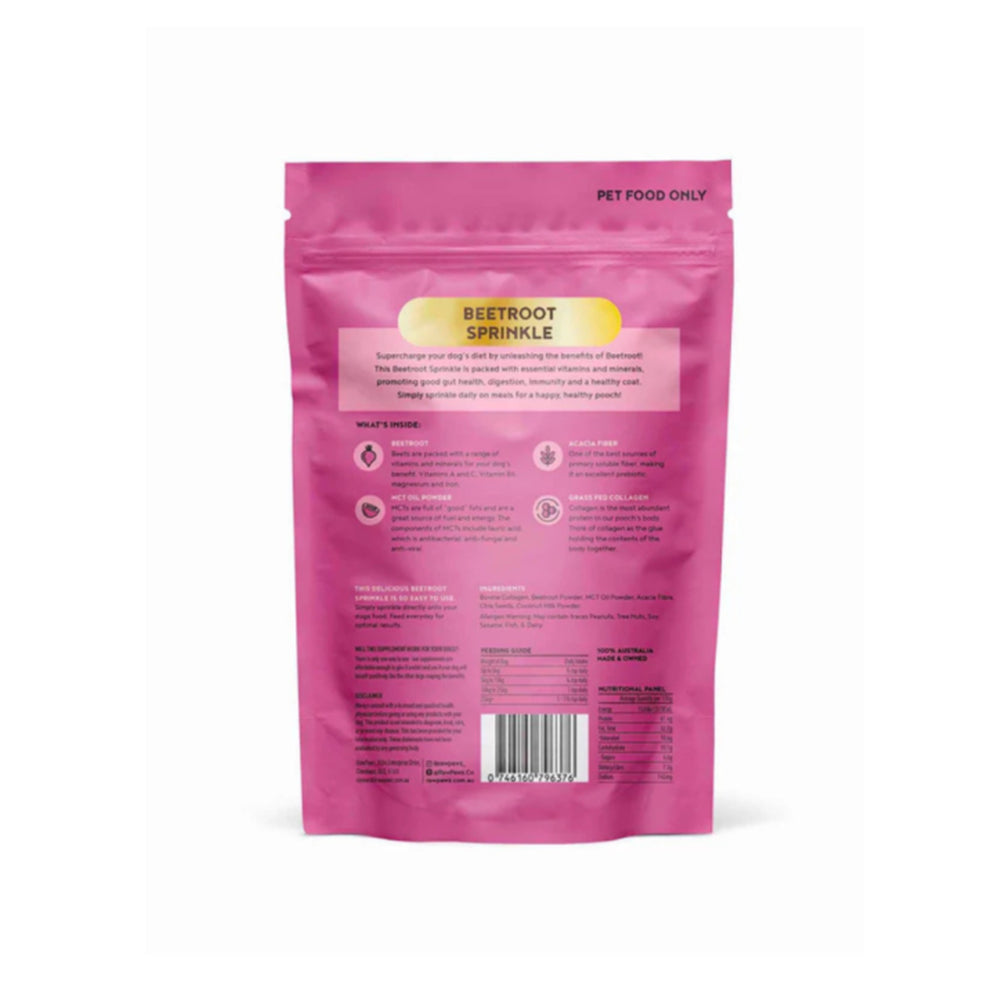 RAW PAWZ Gut Health Beetroot Sprinkle For Dogs 105g