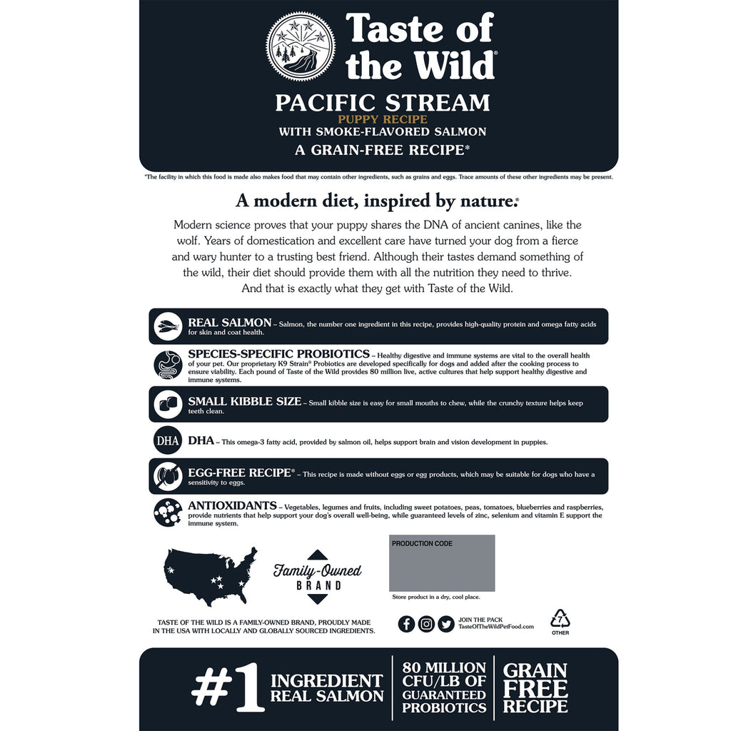 Taste of the Wild Pacific Stream Puppy Dry Dog Food