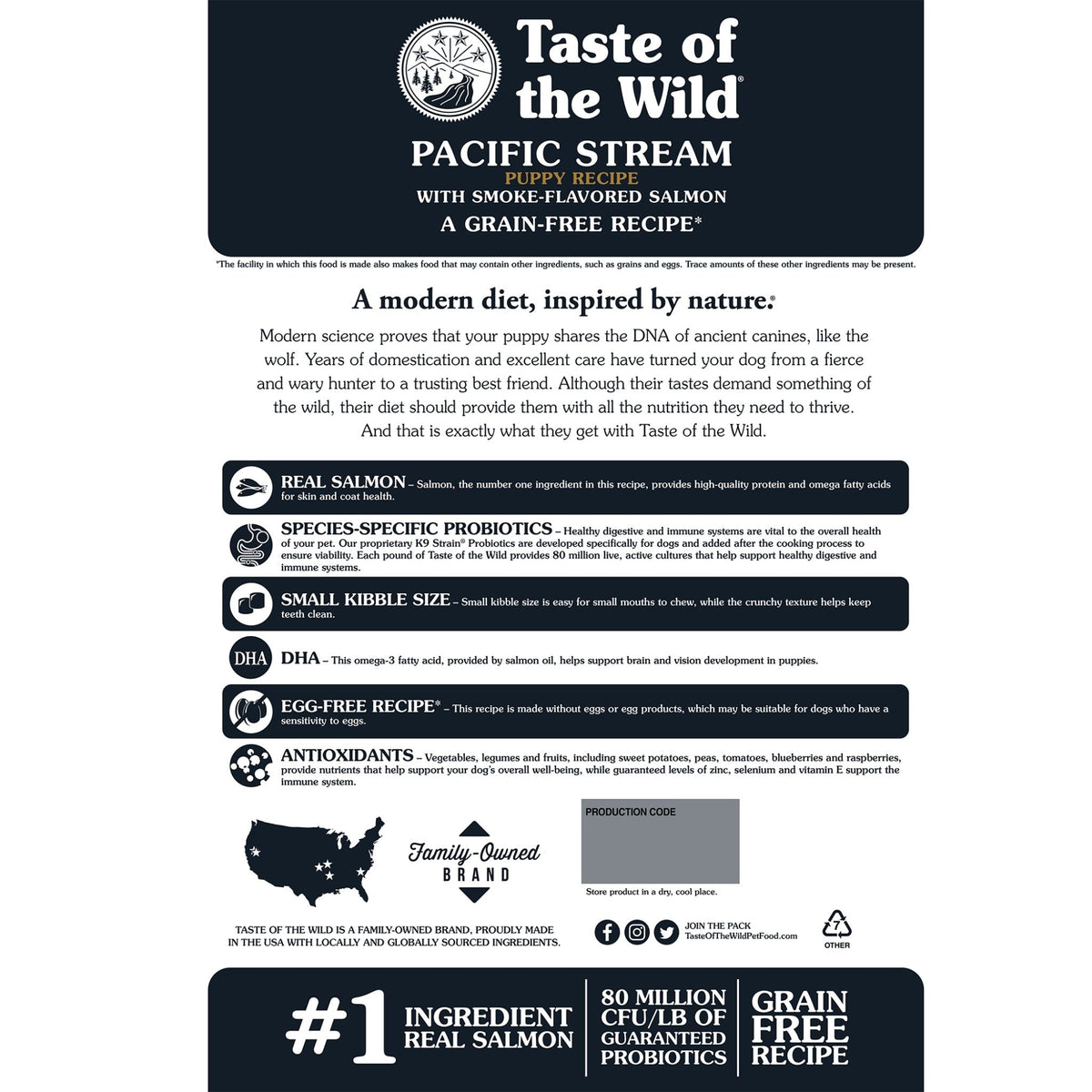 Taste of the Wild Pacific Stream Puppy Dry Dog Food
