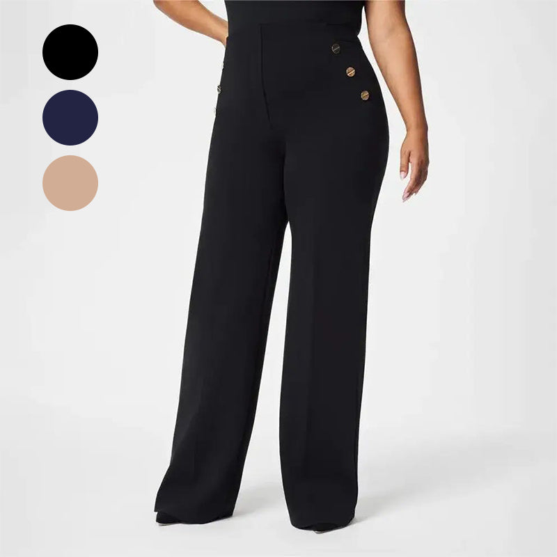 👖LAST DAY - 49% OFF!!✨High-Waist Wide Leg Pants – Figure-Flattering, 3 Adjustable Lengths & Super Stretch 🏃‍♀️