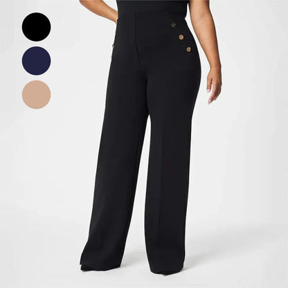 👖LAST DAY - 49% OFF!!✨High-Waist Wide Leg Pants – Figure-Flattering, 3 Adjustable Lengths & Super Stretch 🏃‍♀️