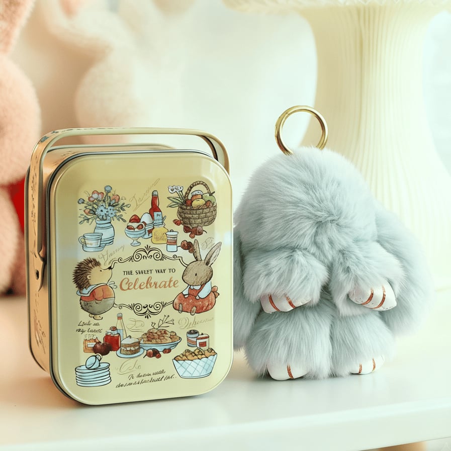 💕Early Bird Special Offer: 60% OFF🐰 Handmade Soft Bunny PomPom Charms