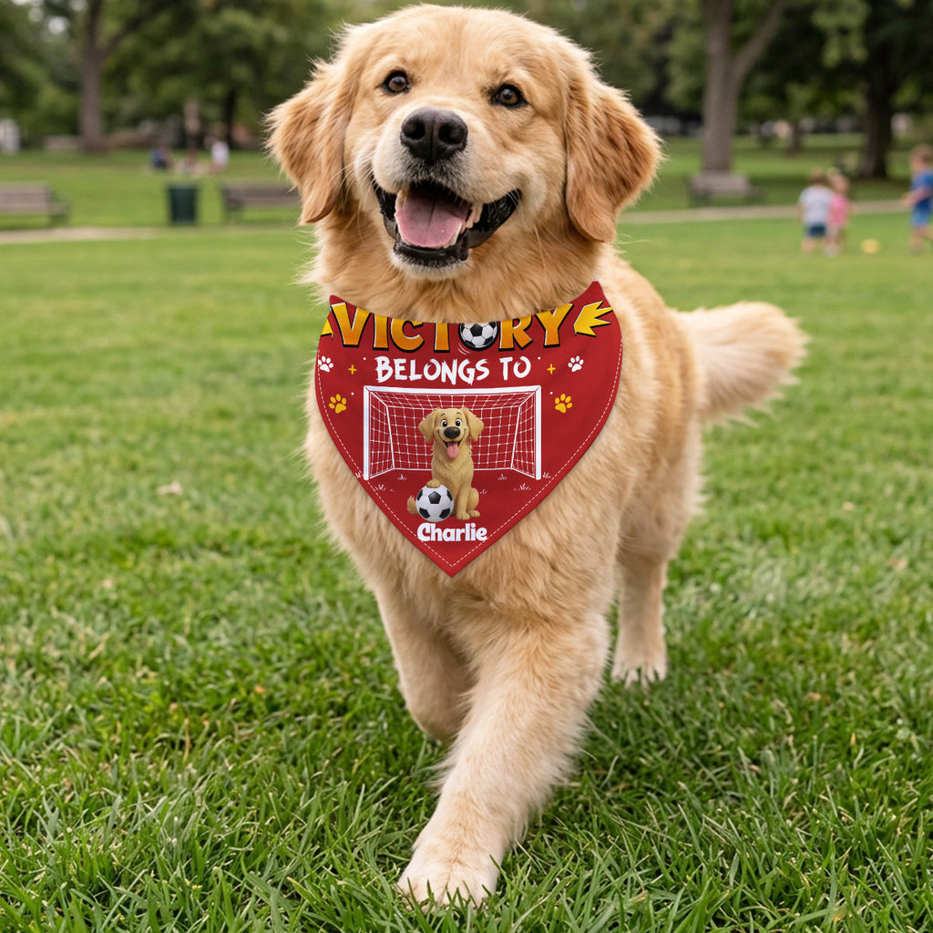 Victory Belongs To - Personalized Pet Bandana