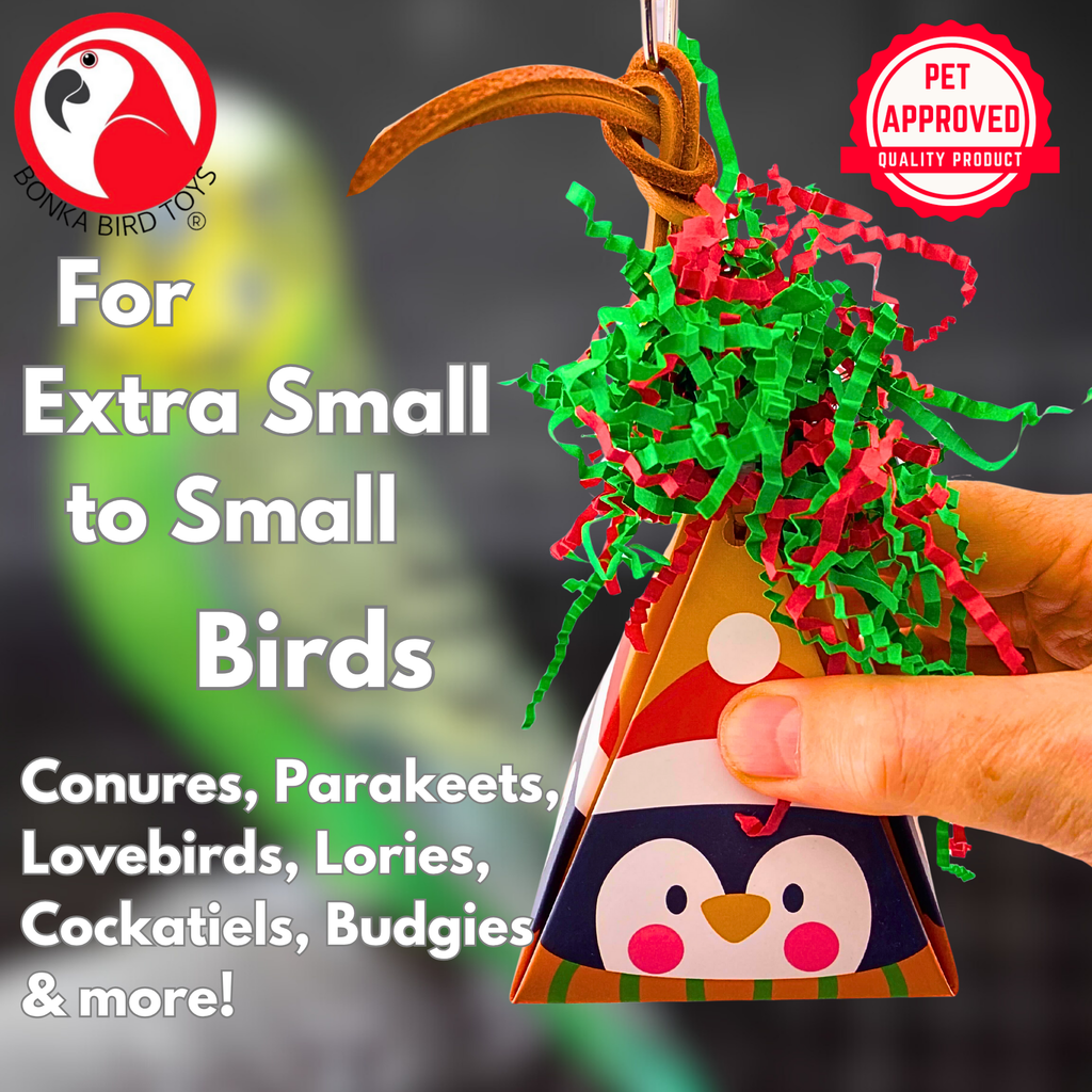 2884 Santa Penguin Christmas Crinkle Cone