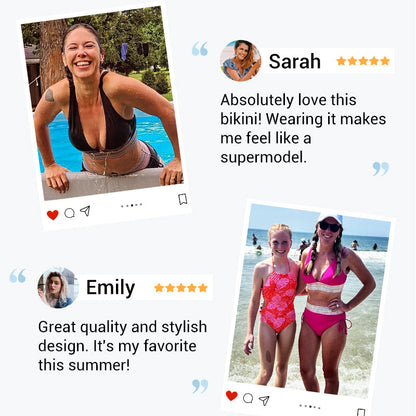 📢Clearance Sale-70% OFF🏖️High Waisted Tummy Control Color Block Bikini Sets