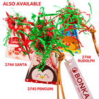 2745 Penguin Christmas Crinkle Cone