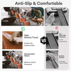 Foldable Dog Stairs for Car with Wide Non-Slip Steps - LuxeNest