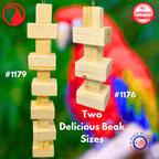 1179 Long Big Bites Natural Wood Tower