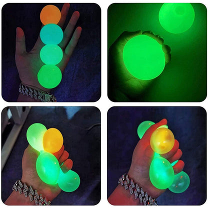 🌈LAST DAY BIG SALE 49% OFF - Glow in The Dark Sticky Balls