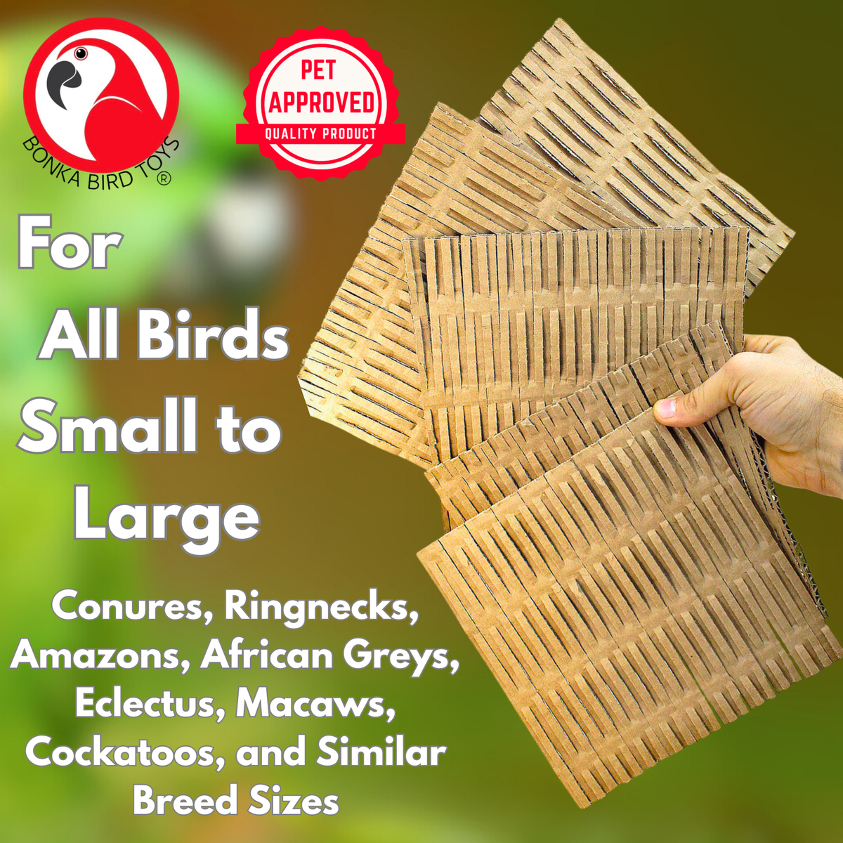 3455 Pk5 6X6 Inch Cardboard Shred Mat