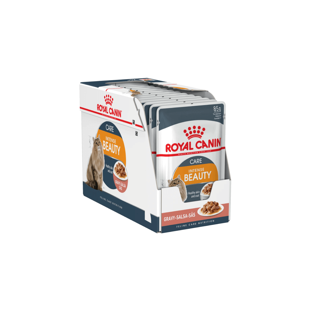 Royal Canin Feline Care Nutrition Hair & Skin Hairball Care Wet Cat Food 85g Pack of 12