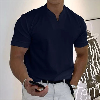 ⏰ Now Only 60% OFF! 👕Men Gentlemans Business Short Sleeve Fitness T-shirt