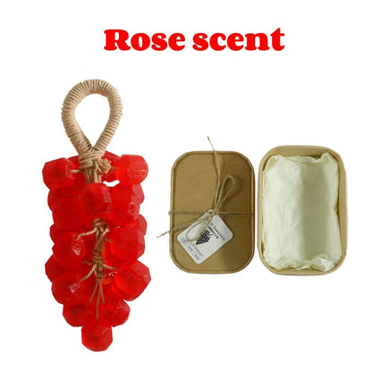 🎅🏻Christmas Sale 50% OFF -🍇Personalized Original Handmade Crystal Grape Soap Gentle Cleansing Soap