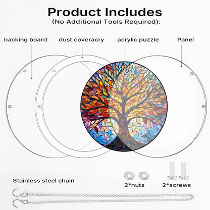 🔥LAST DAY 70% OFF 🧩Acrylic 80 Pcs Puzzle✨Suncatcher Hanging Ornament