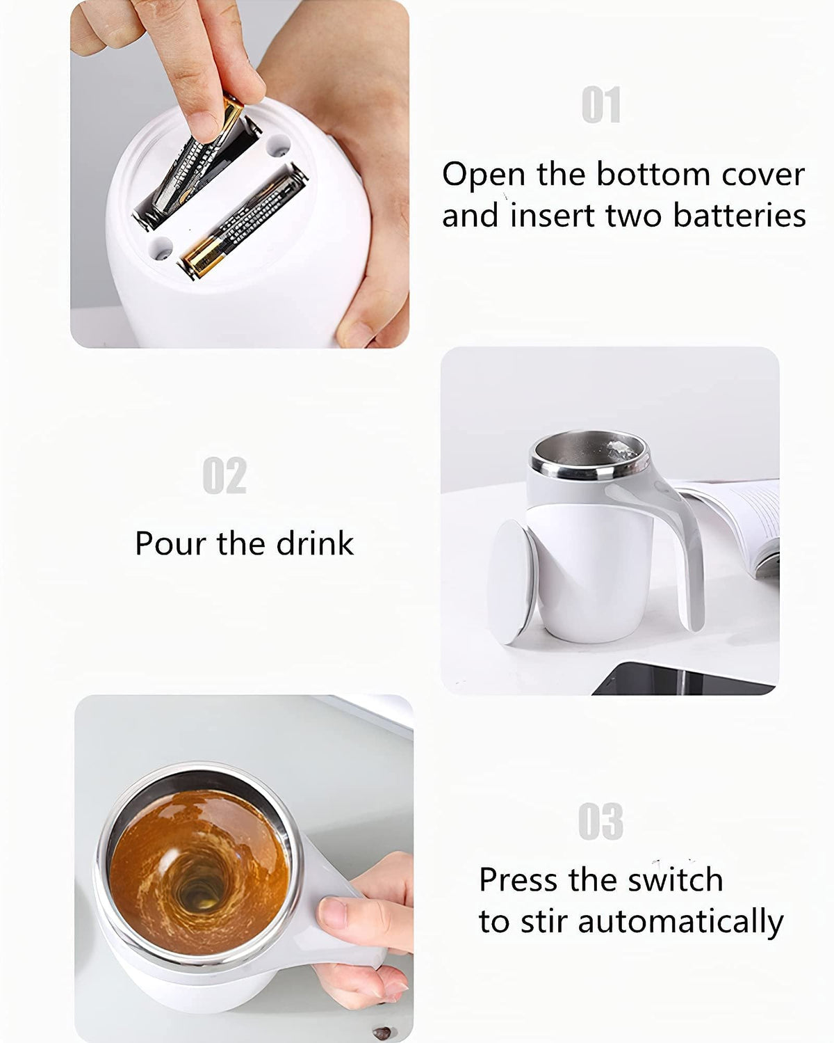 🥰2025 New Hot Sales - 49% OFF✨Rechargeable Automatic Magnetic Stirring Coffee Mug