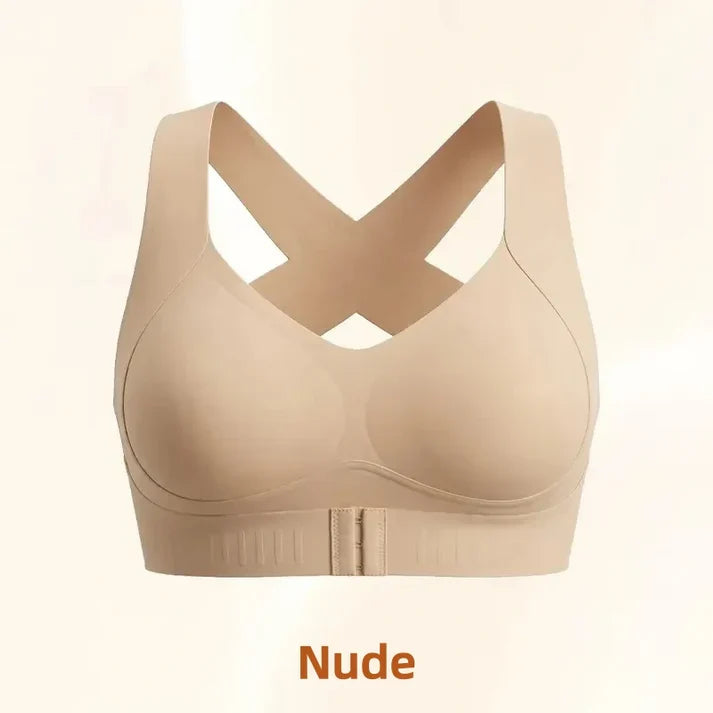 🤩HOT SALE - 50% OFF💝Front Closure Cross-Back Wireless Posture Bra