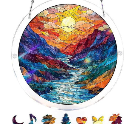 🔥LAST DAY 70% OFF 🧩Acrylic 80 Pcs Puzzle✨Suncatcher Hanging Ornament