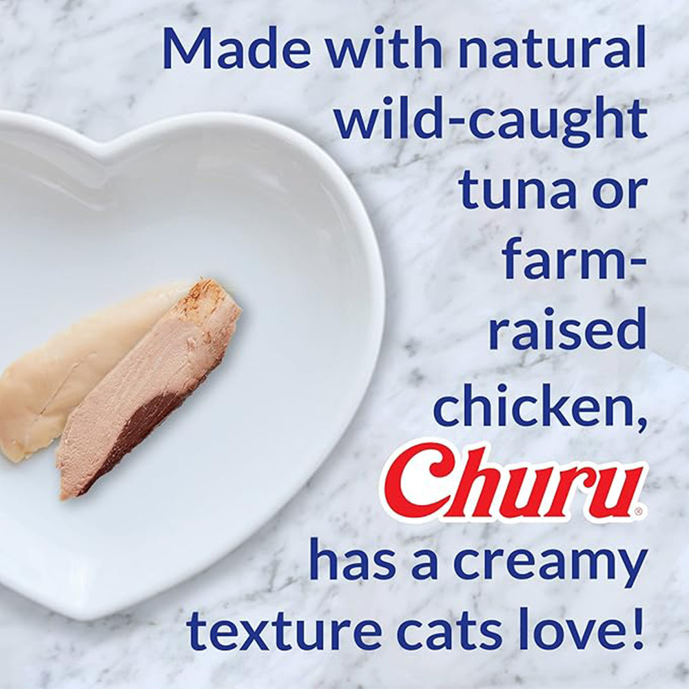 INABA Churu Chicken Recipe Cat Treats for Senior 56g (14g x 4)