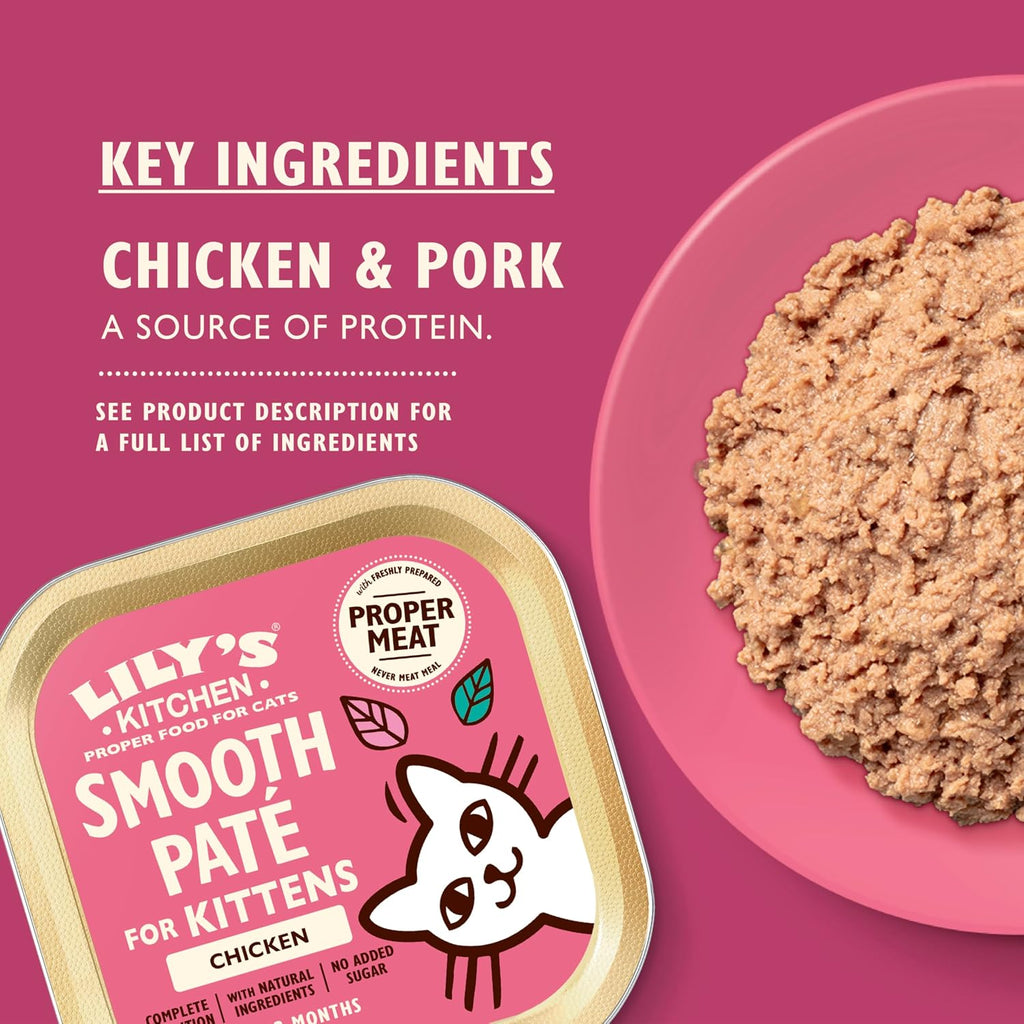 Lily's Kitchen - Wet Food For Cats - Chicken Paté for Kittens 85g