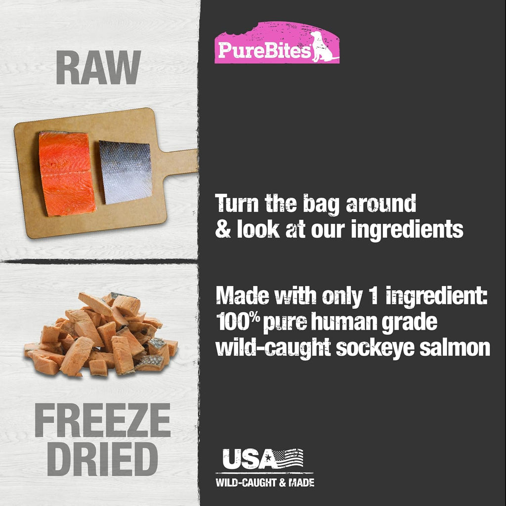 PureBites Freeze Dried Dog Treats - Salmon