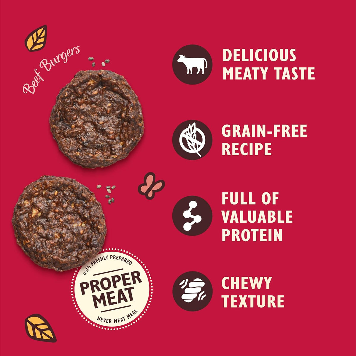 Lily's Kitchen - The Best Ever Beef Mini Burgers 70g