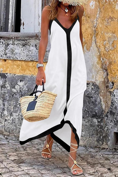 🌷HOT SALE 50% OFF💕Summer V-neck Colored Italian Noodle Dress
