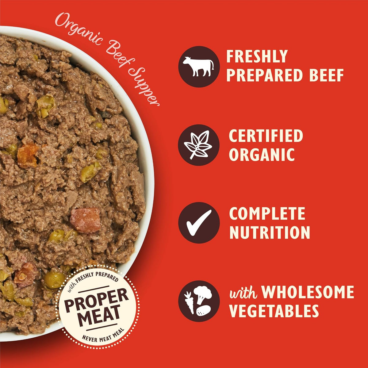 Lily's Kitchen - Wet Food For Dogs - Organic Beef Supper 150g