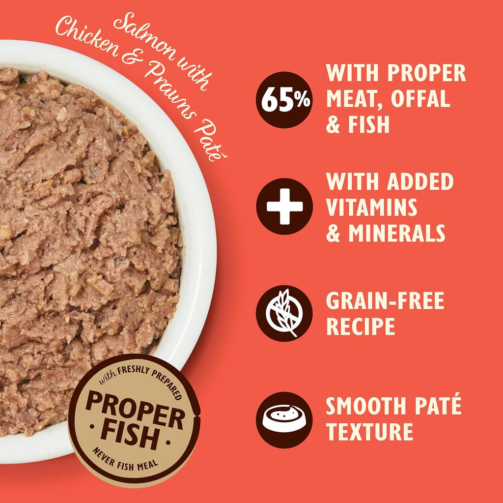 Lily's Kitchen - Wet Food For Cats - Salmon & Chicken with Prawns Paté 85g