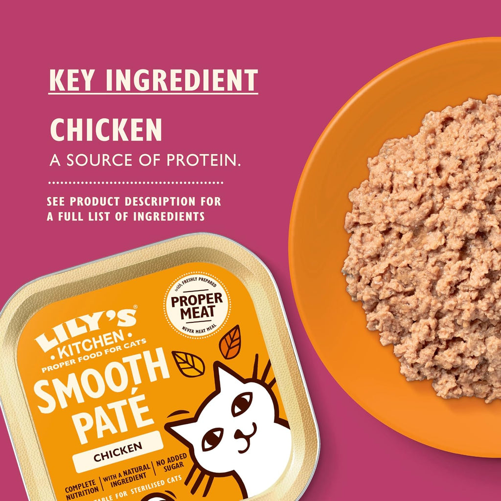 Lily's Kitchen - Wet Food For Cats - Organic Chicken Paté 85g