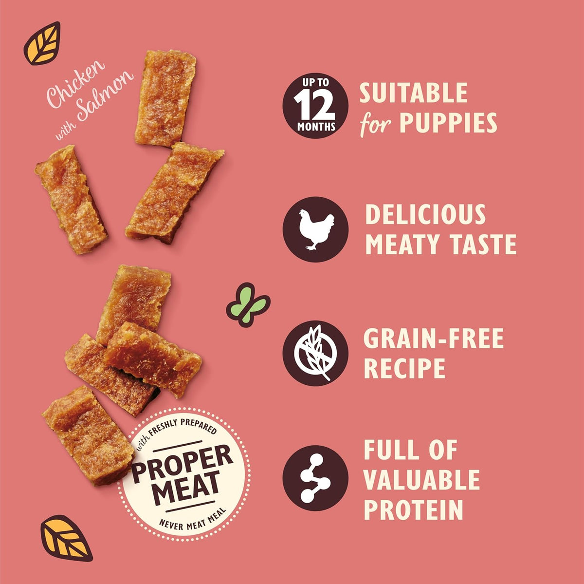 Lily's Kitchen - Chicken & Salmon Nibbles Puppy Treats 70g