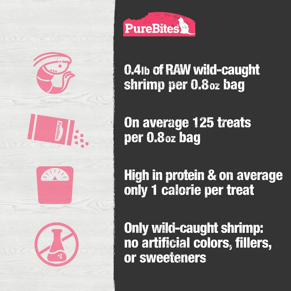 PureBites Freeze Dried Cat Treats - Shrimp 11g