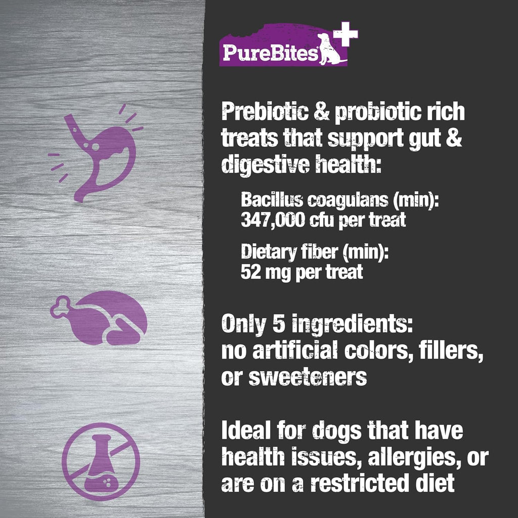 PureBites Functional Freeze Dried Dog Treats - Gut & Digestion 85g