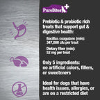 PureBites Functional Freeze Dried Dog Treats - Gut & Digestion 85g