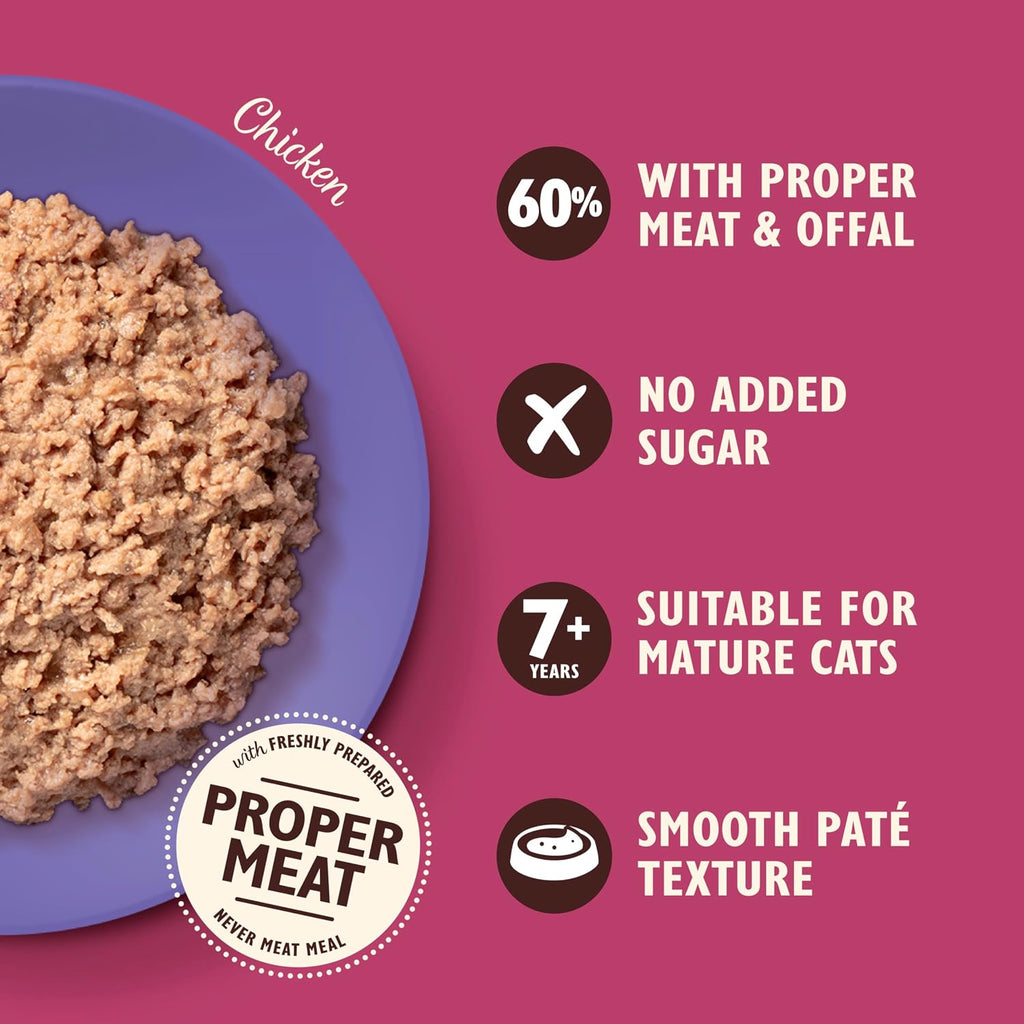 Lily's Kitchen - Wet Food For Cats - Chicken Paté for Mature Cats 85g