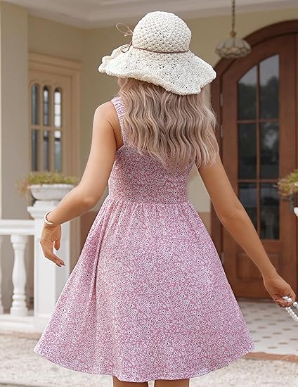 ⏰Hot Sale 70% Off💃Women's Summer Square Neck A-Line Mini Dress with Pockets
