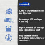 PureBites - Freeze Dried Dog Treats - Cheddar Cheese 120g