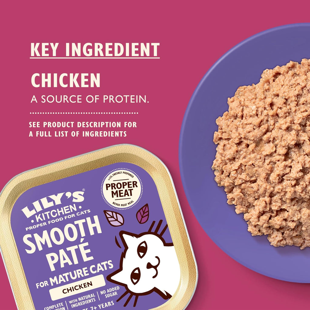 Lily's Kitchen - Wet Food For Cats - Chicken Paté for Mature Cats 85g