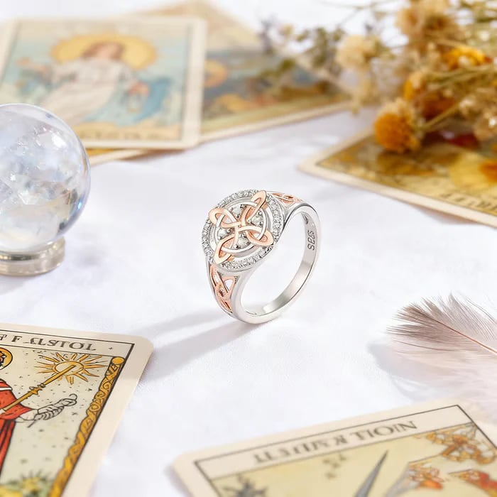 🔥Last Day 60% OFF - 🔮Handmade Witch’s Return-Knot Protection Ring✨